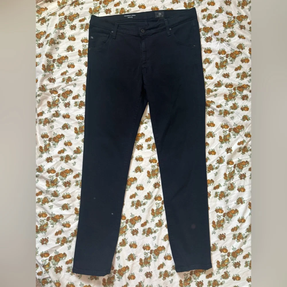 AG Adriano Goldschmied Maternity Prima Cigarette‎ Leg Jeans in Black Size 29